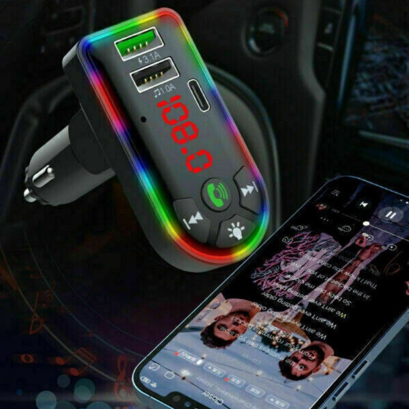 Car Bluetooth 5.0 MP3 Player FM Transmitter Radio 3.1A Fast Charger Adapter Lots