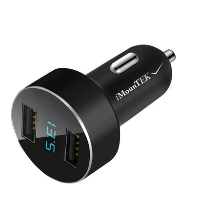 Dual USB Car Charger Adapter Aluminum Alloy Fast Car Charging