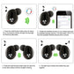 TWS True Wireless V4.2 Earbuds IPX4 In-ear Stereo Earphone Hands-free Deep Bass Earpiece With Mic Magnetic Charging Case 30Hrs Single Earbud Work Time Driving Business
