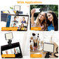 1Pc Rechargeable Selfie Light Fill Light 2000mAh Portable Clip On Light With 3 Light Modes 10 Brightness Levels For Phone Laptop Live Stream Make Up Photography